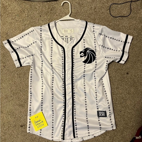 OFFICIAL Seven Lions White Striped Classic Jersey - Picture 2 of 3